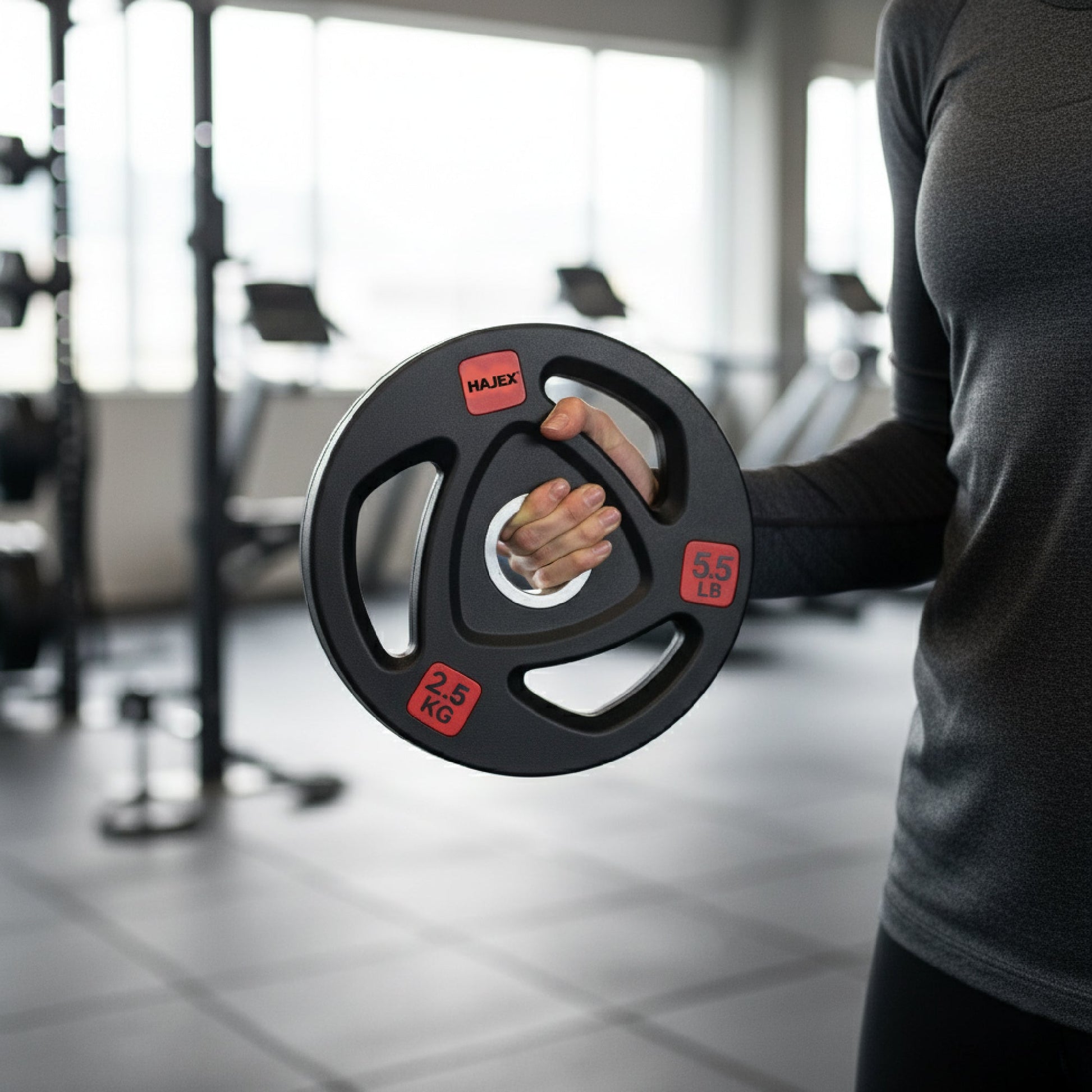 HAJEX Rubber Olympic Bumper Grip Weight Plates & Sets in LBs & KGs - Jack Righteous