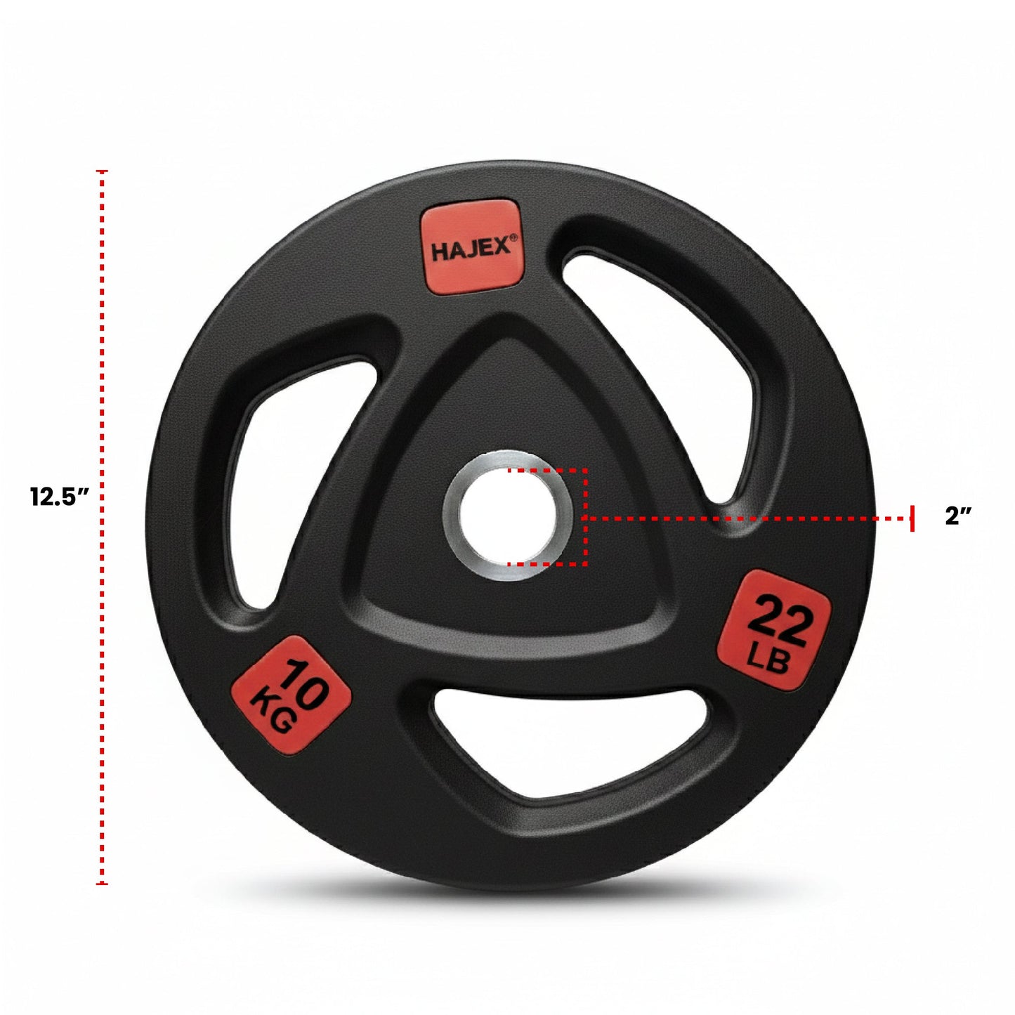 HAJEX Rubber Olympic Bumper Grip Weight Plates & Sets in LBs & KGs - Jack Righteous