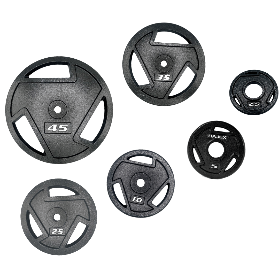 HAJEX Tri Grip Cast Iron Weight Plates - Jack Righteous
