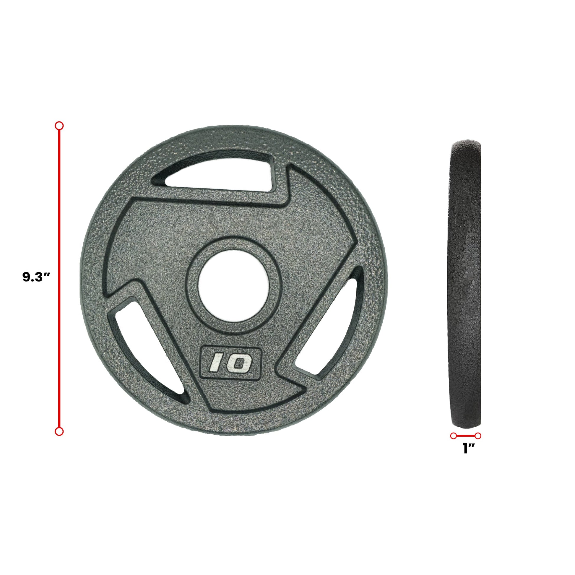 HAJEX Tri Grip Cast Iron Weight Plates - Jack Righteous