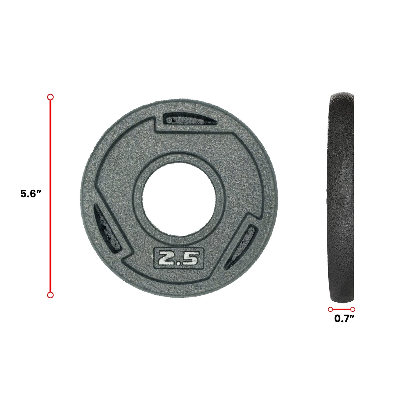 HAJEX Tri Grip Cast Iron Weight Plates - Jack Righteous