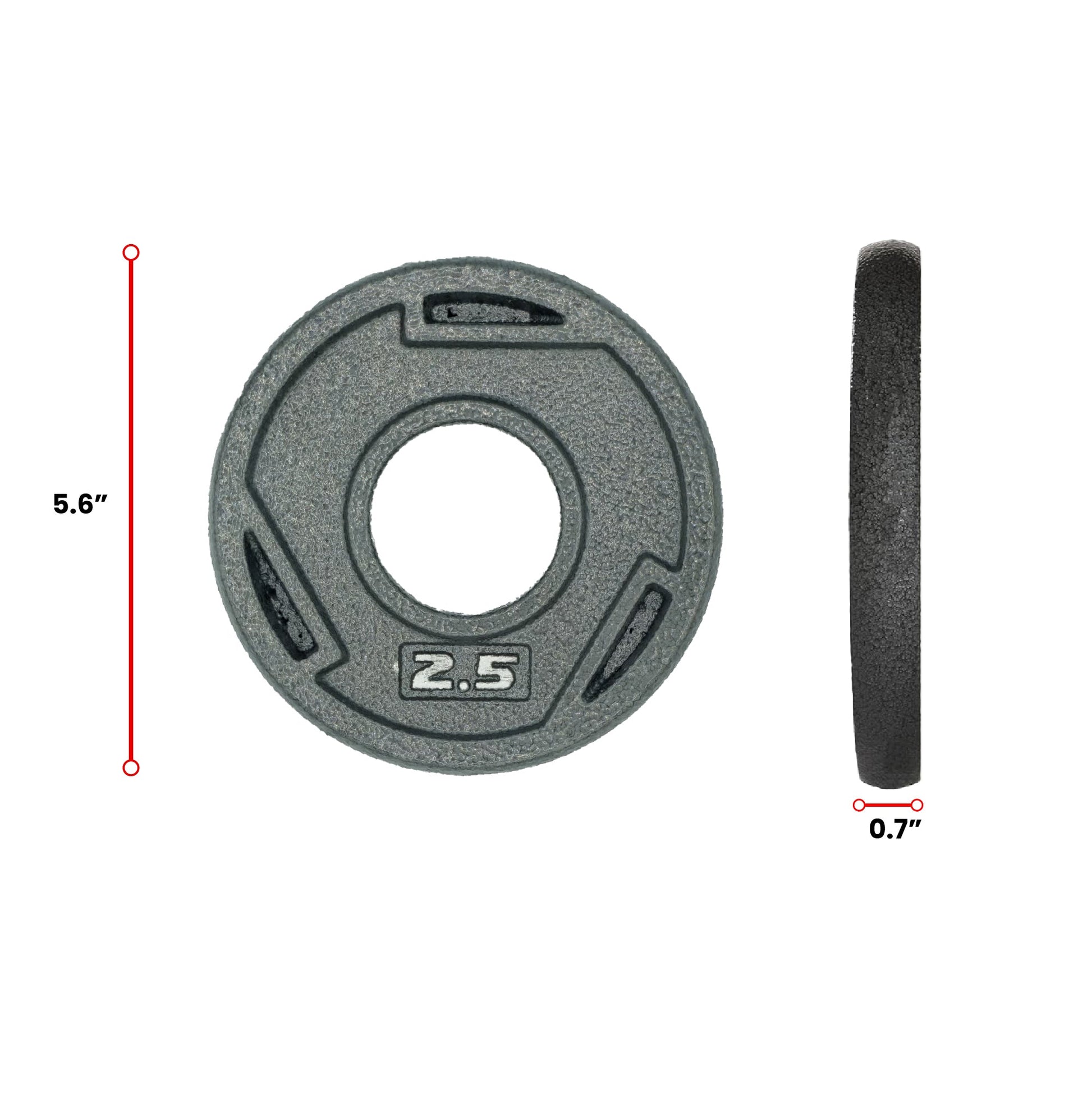 HAJEX Tri Grip Cast Iron Weight Plates - Jack Righteous