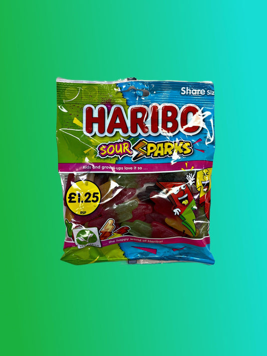 Haribo Sour Sparks 140G - U.K Edition