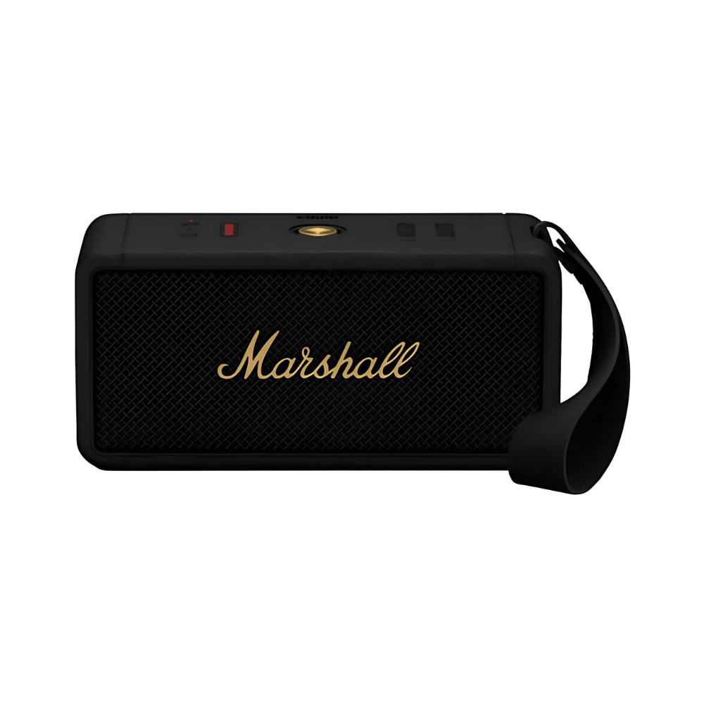 Haut - parleur sans fil Bluetooth étanche Marshall Middleton - Noir/Laiton - Recertifié par Marshall - Jack Righteous
