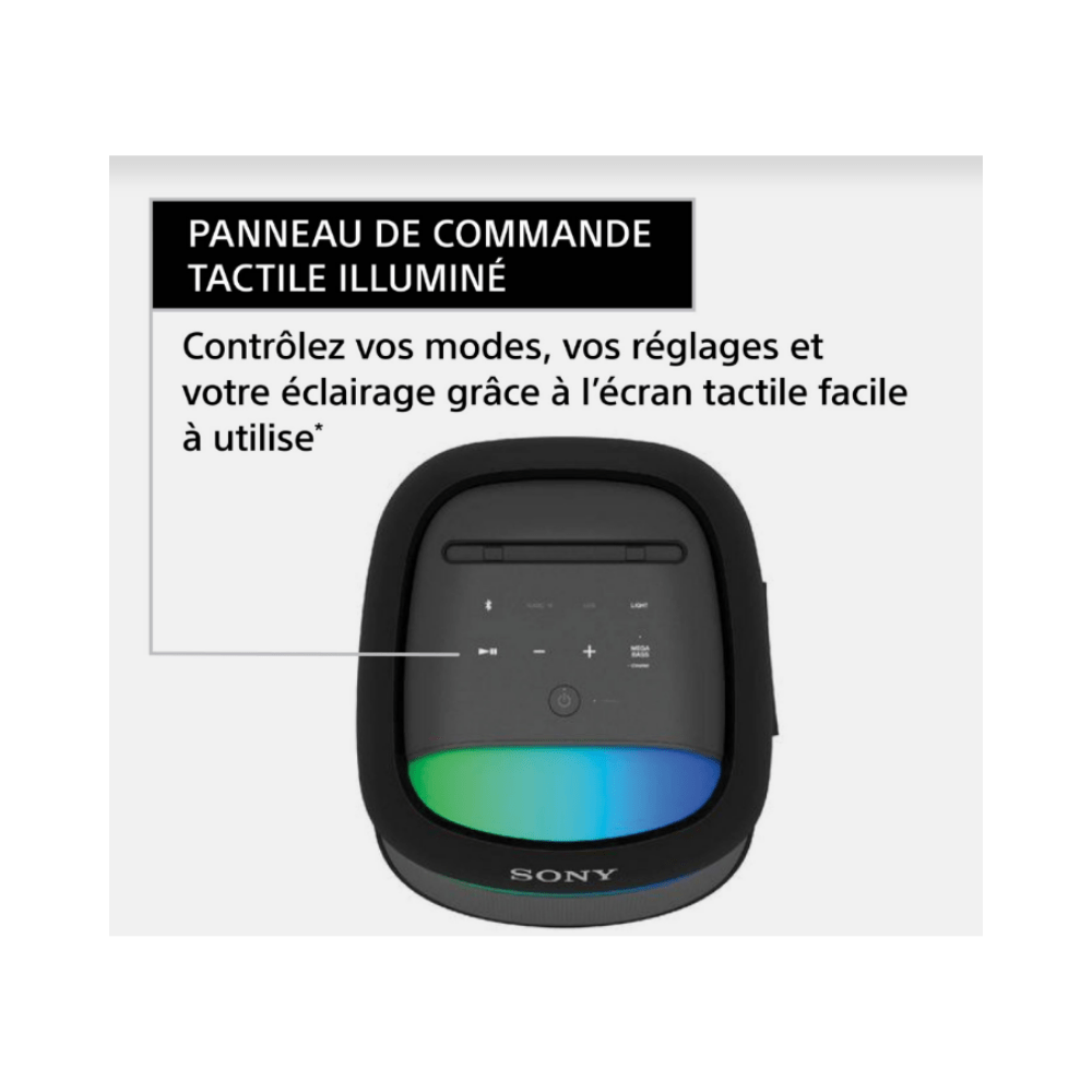 Haut - parleur Sony Bluetooth SRS - XV500 - Noir - Jack Righteous
