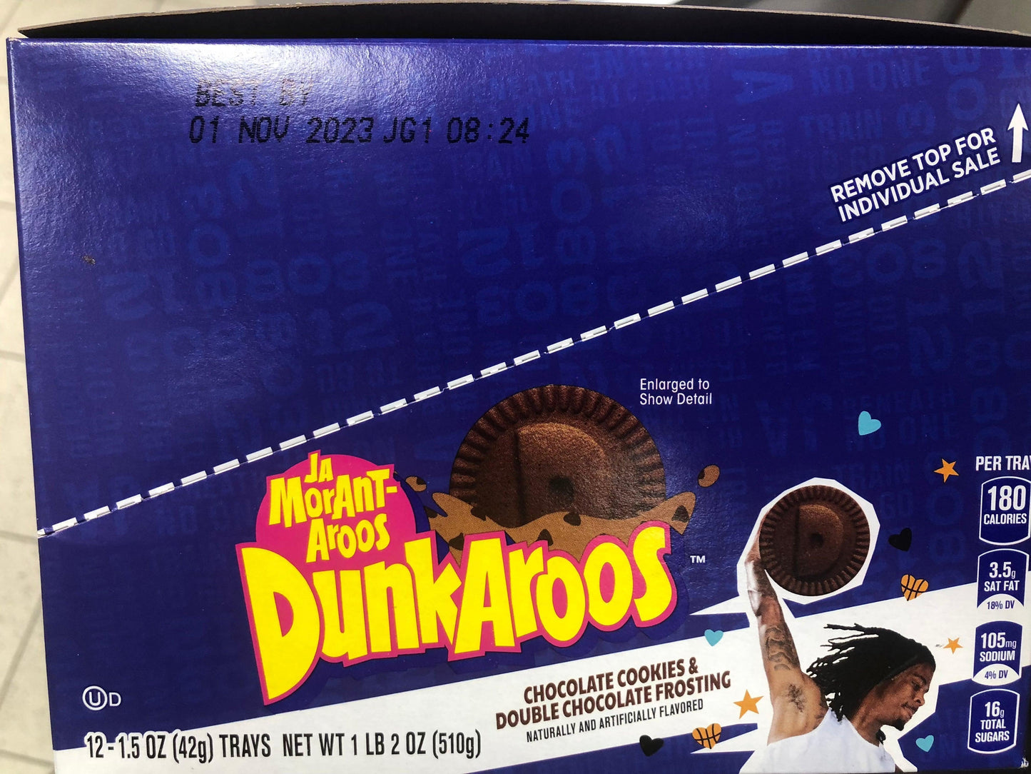 Ja Morant - DunkAroos Chocolate Cookies & Chocolate Double Frosting Box