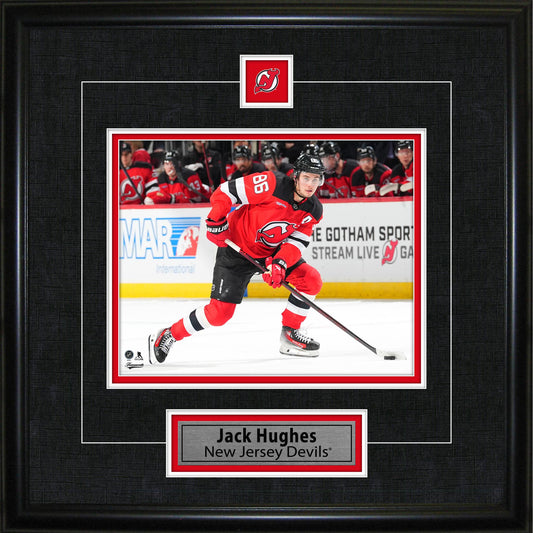 Jack Hughes Framed Pin & Plate New Jersey Devils - Jack Righteous