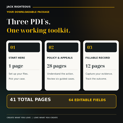 Three TikTok Creator Protection PDFs: Start Here, 28-page guide, and 12-page fillable workbook
