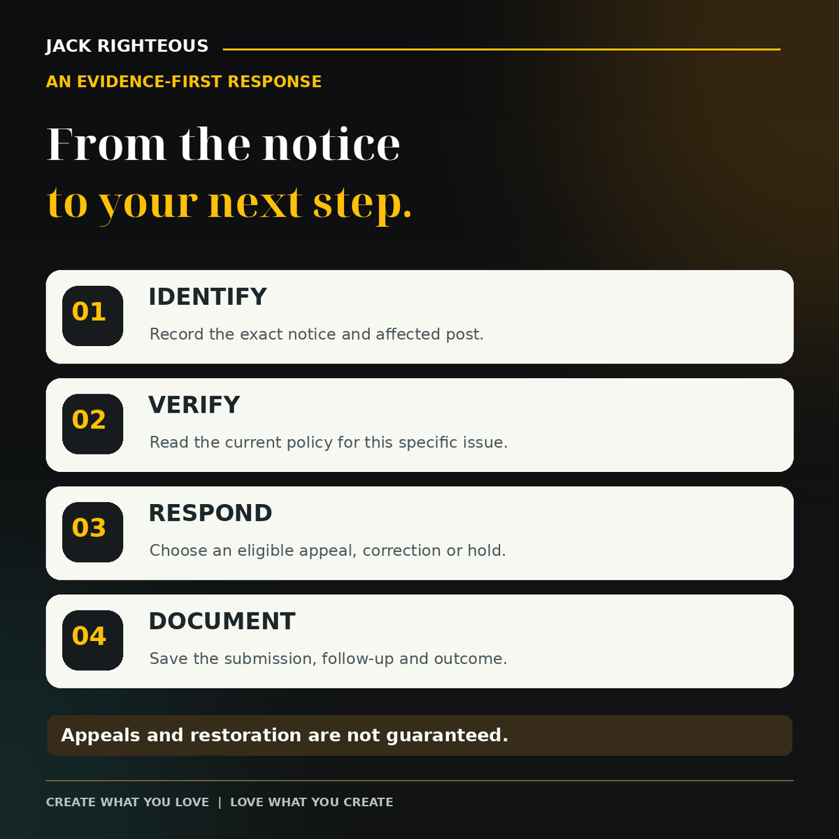 Identify, verify, respond, and document: the four-step TikTok creator protection workflow
