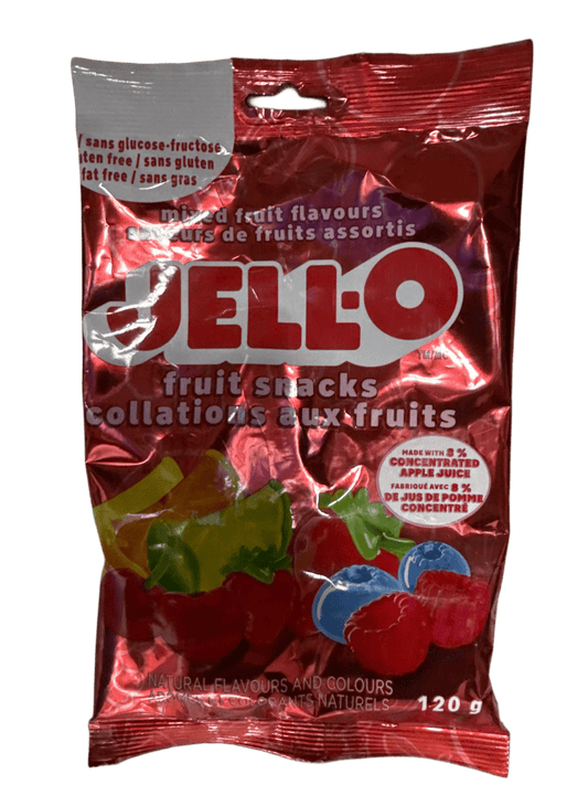 JELL - O Mixed Fruit Gummy Candy 120G - Canadian Edition - Jack Righteous