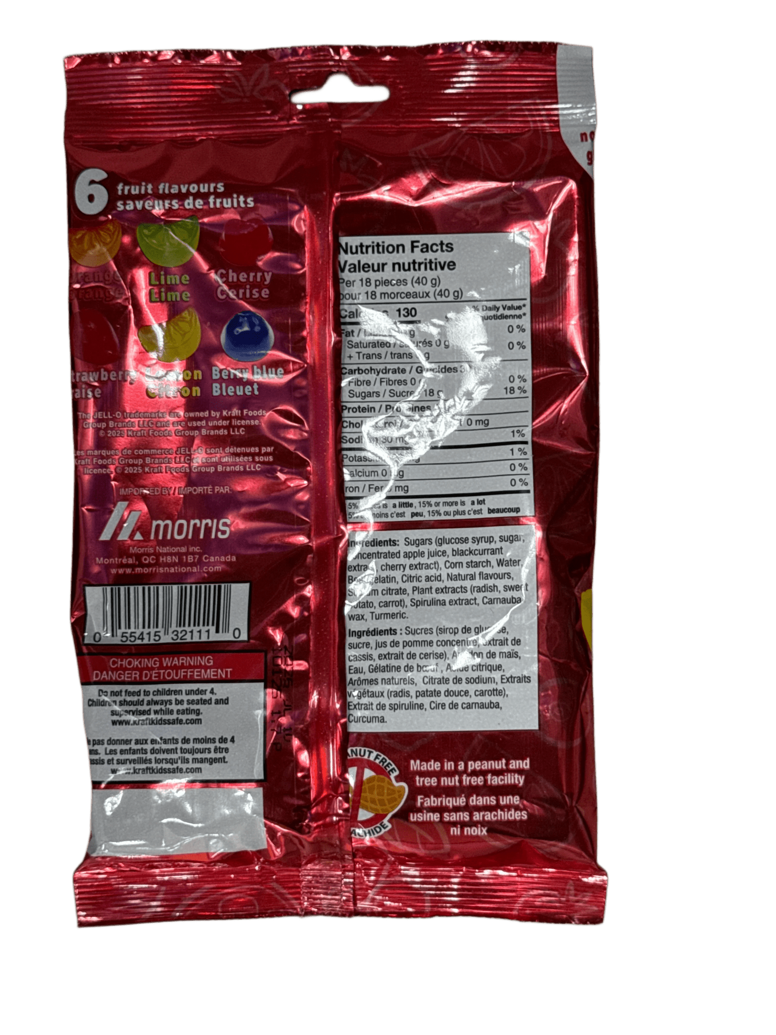 JELL - O Mixed Fruit Gummy Candy 120G - Canadian Edition - Jack Righteous