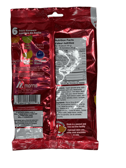 JELL - O Mixed Fruit Gummy Candy 120G - Canadian Edition - Jack Righteous