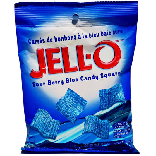 Jello Sour Berry Blue Square Candy Bag