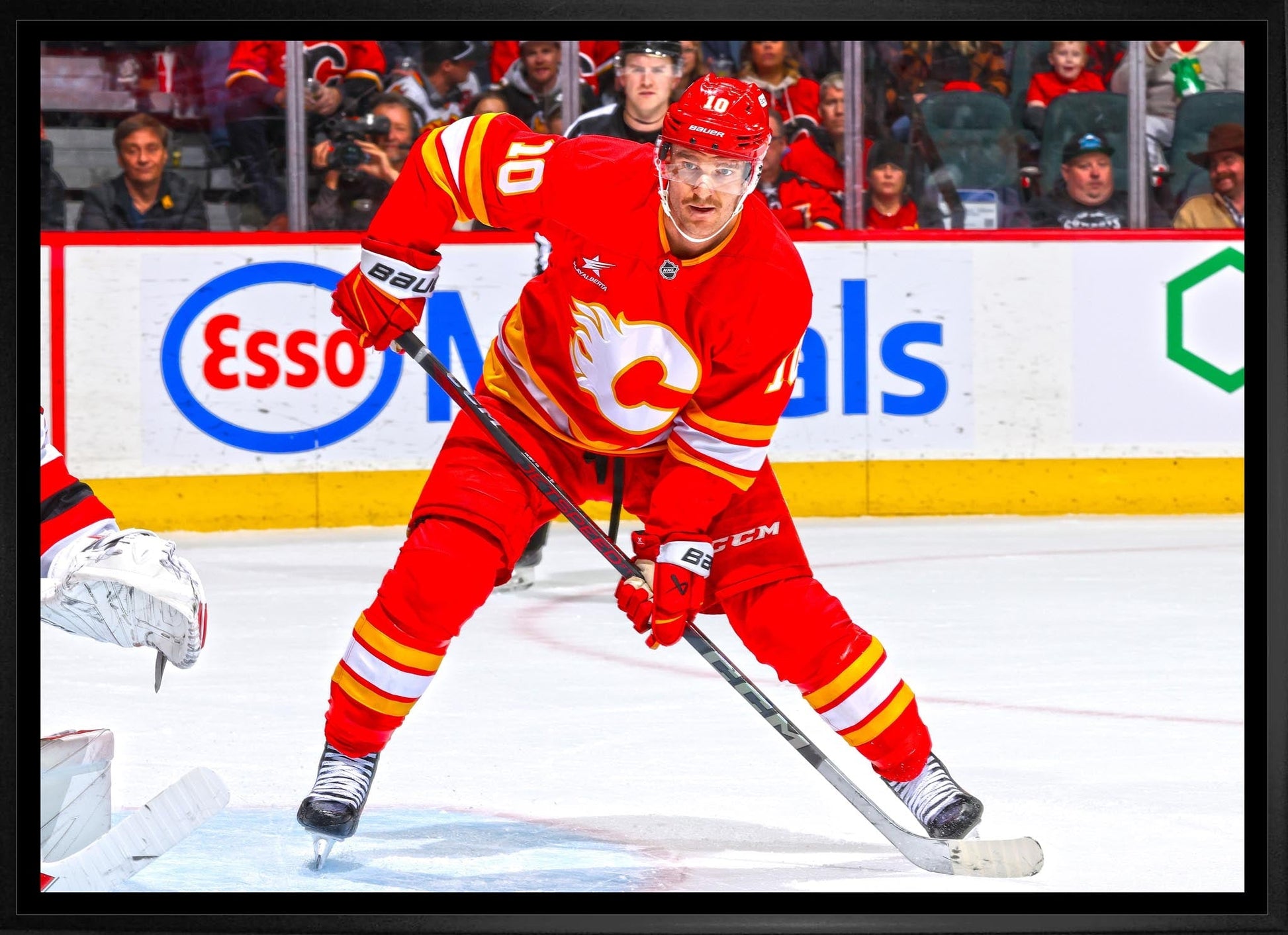Jonathan Huberdeau 20x29 Framed Canvas Calgary Flames - Jack Righteous