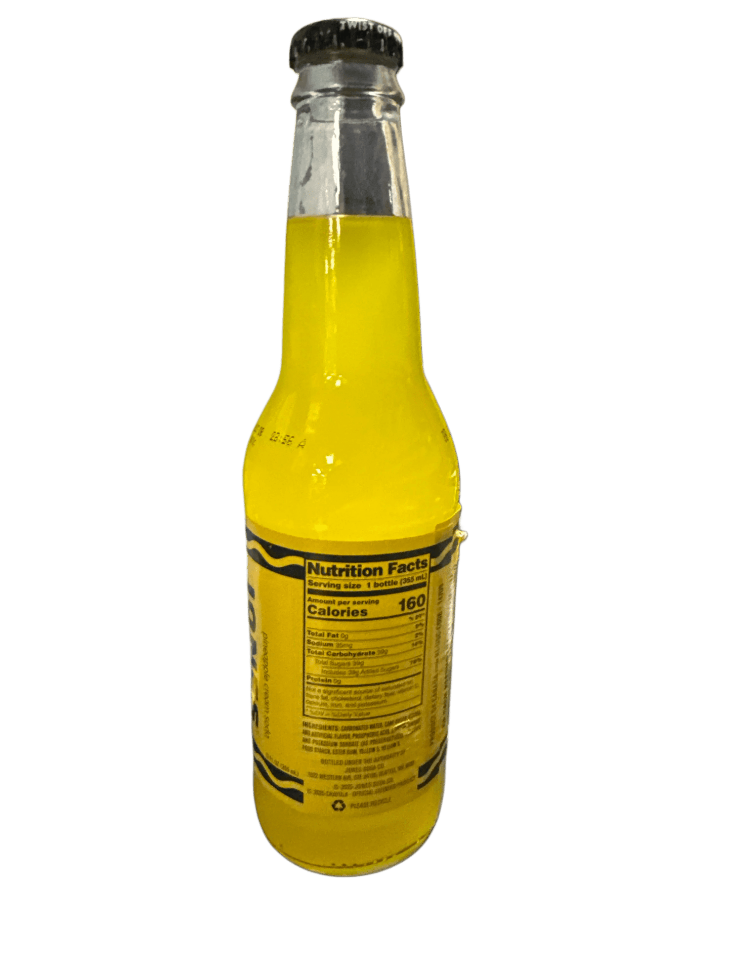 Jones Crayola Limited Edition Pineapple Cream Soda Glass Bottle 355ML - U.S Edition - Jack Righteous