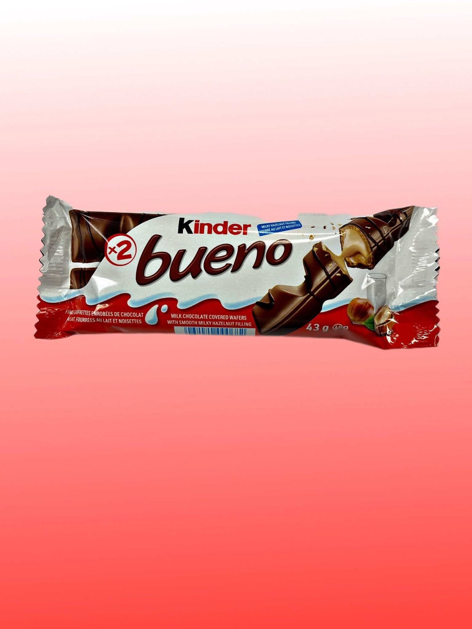 Kinder Bueno Milk Chocolate 43G Canada Edition - Jack Righteous
