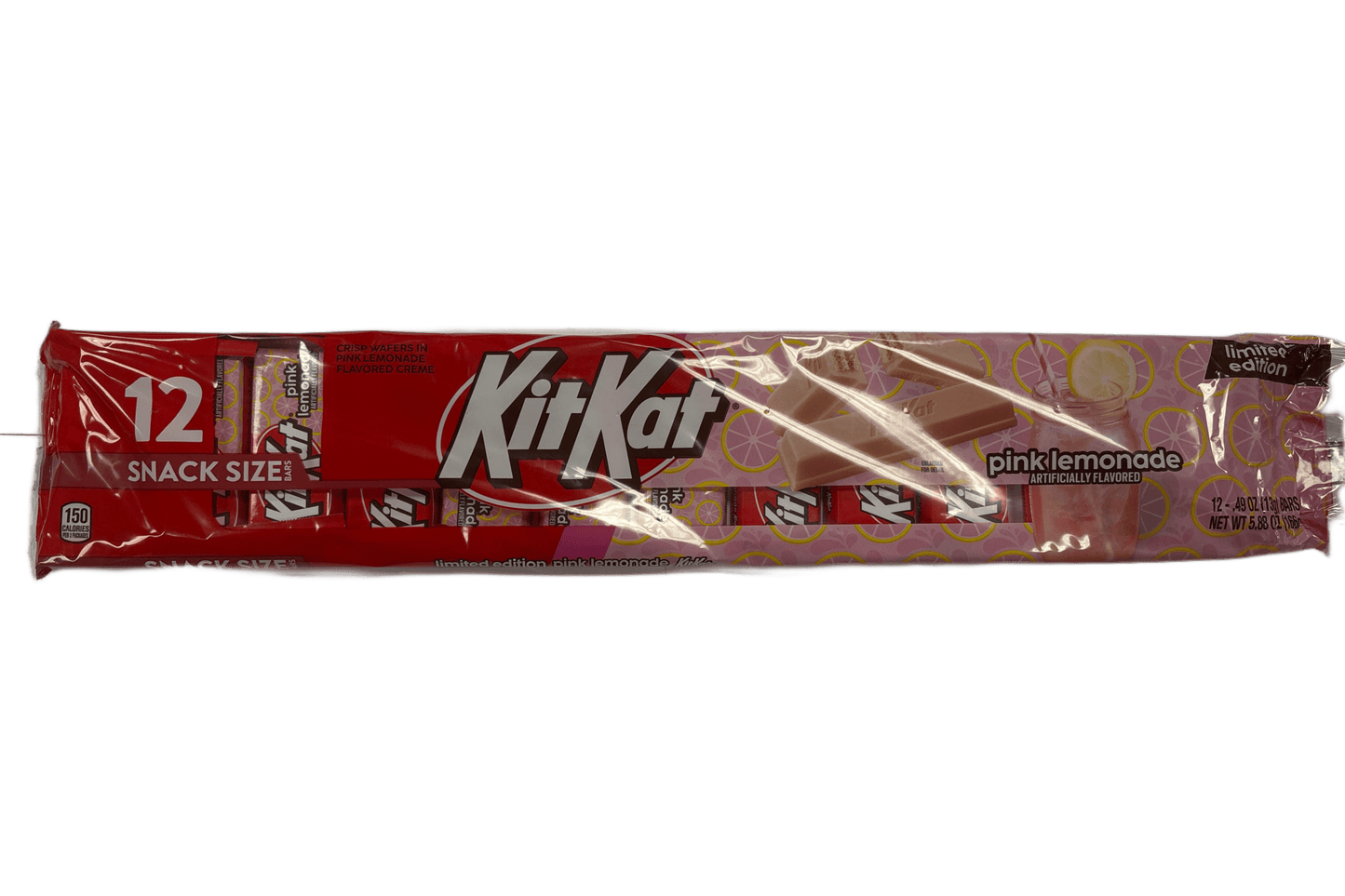 Kit Kat Snack Size Pink Lemonade Chocolate 12 Pack - 5.88OZ
