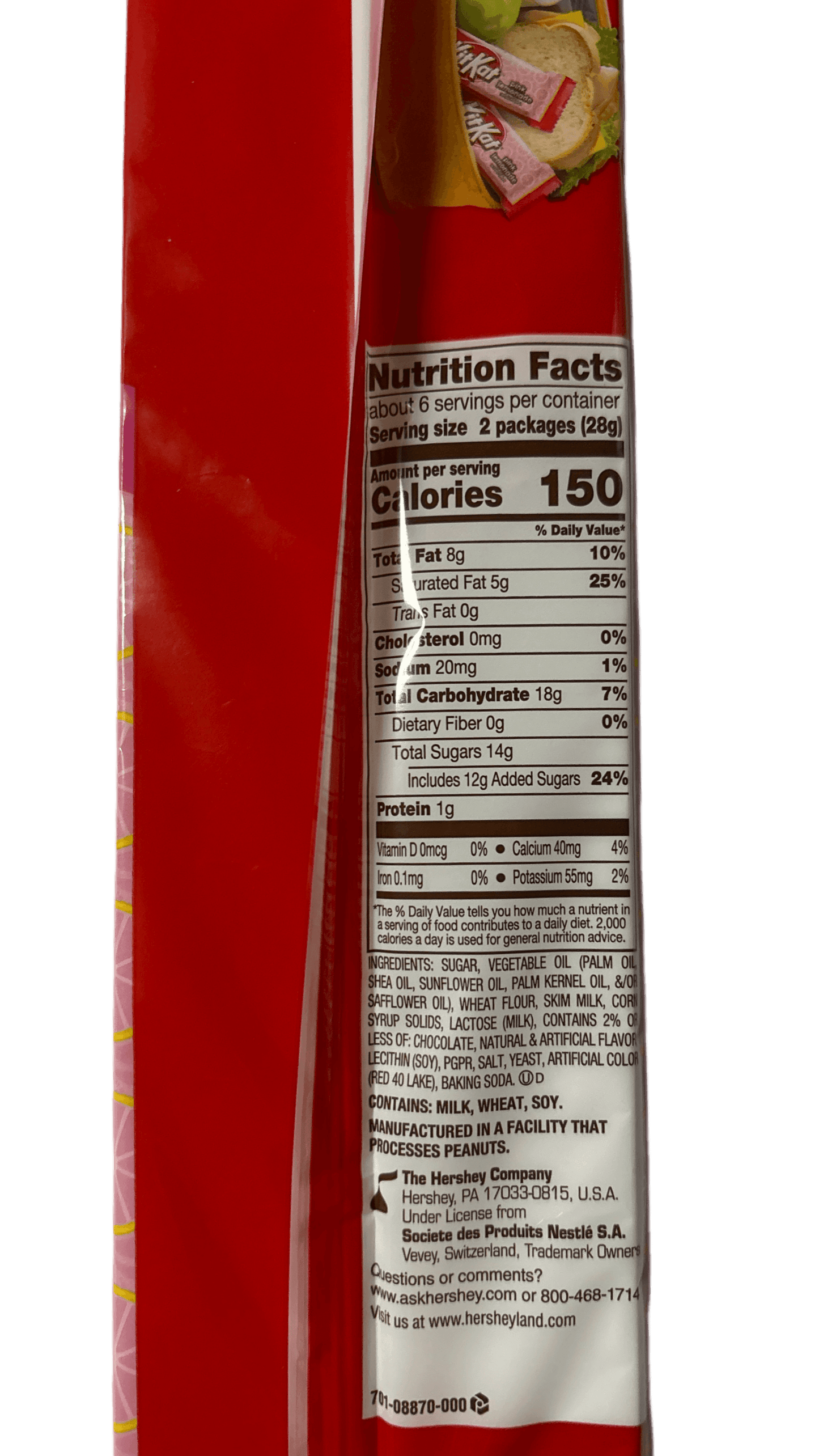 Kit Kat Snack Size Pink Lemonade Chocolate 12 Pack - 5.88OZ