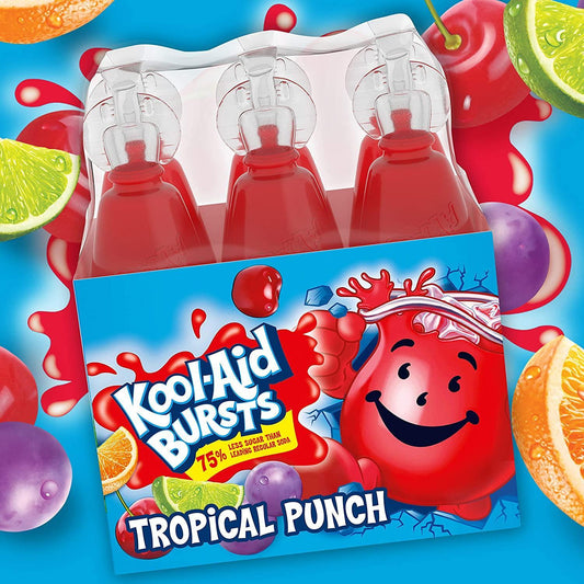 Kool-Aid Bursts Tropical Punch 6 Pk