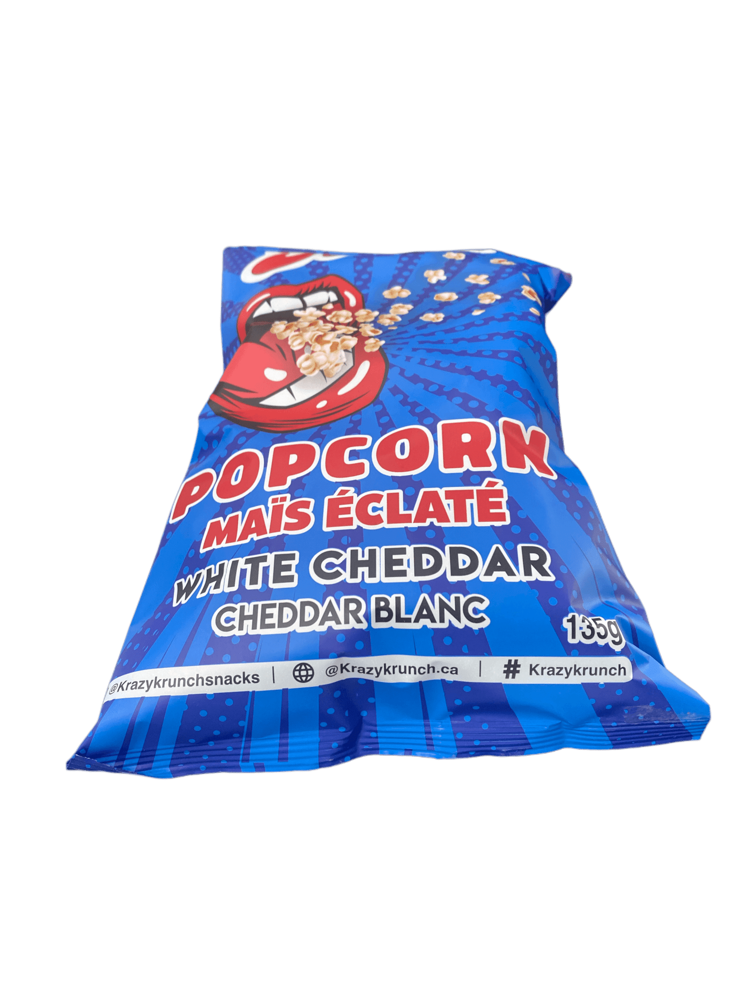 Krazy Krunch Popcorn White Cheddar 135G - Canadian Edition - Jack Righteous