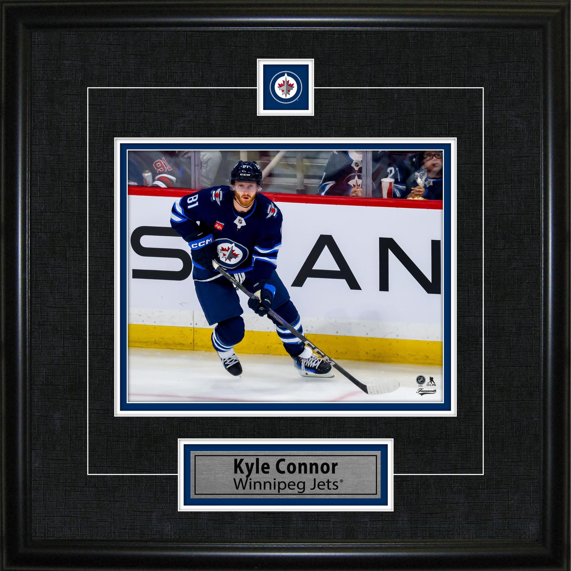 Kyle Connor Framed Pin & Plate Winnipeg Jets - Jack Righteous
