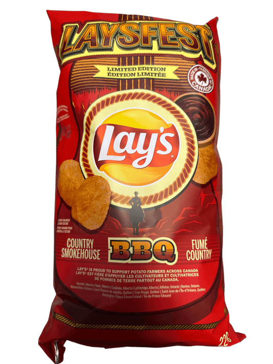 Lays Limited Edition Laysfest Country Smokehouse BBQ 220G - Canadian Edition - Jack Righteous