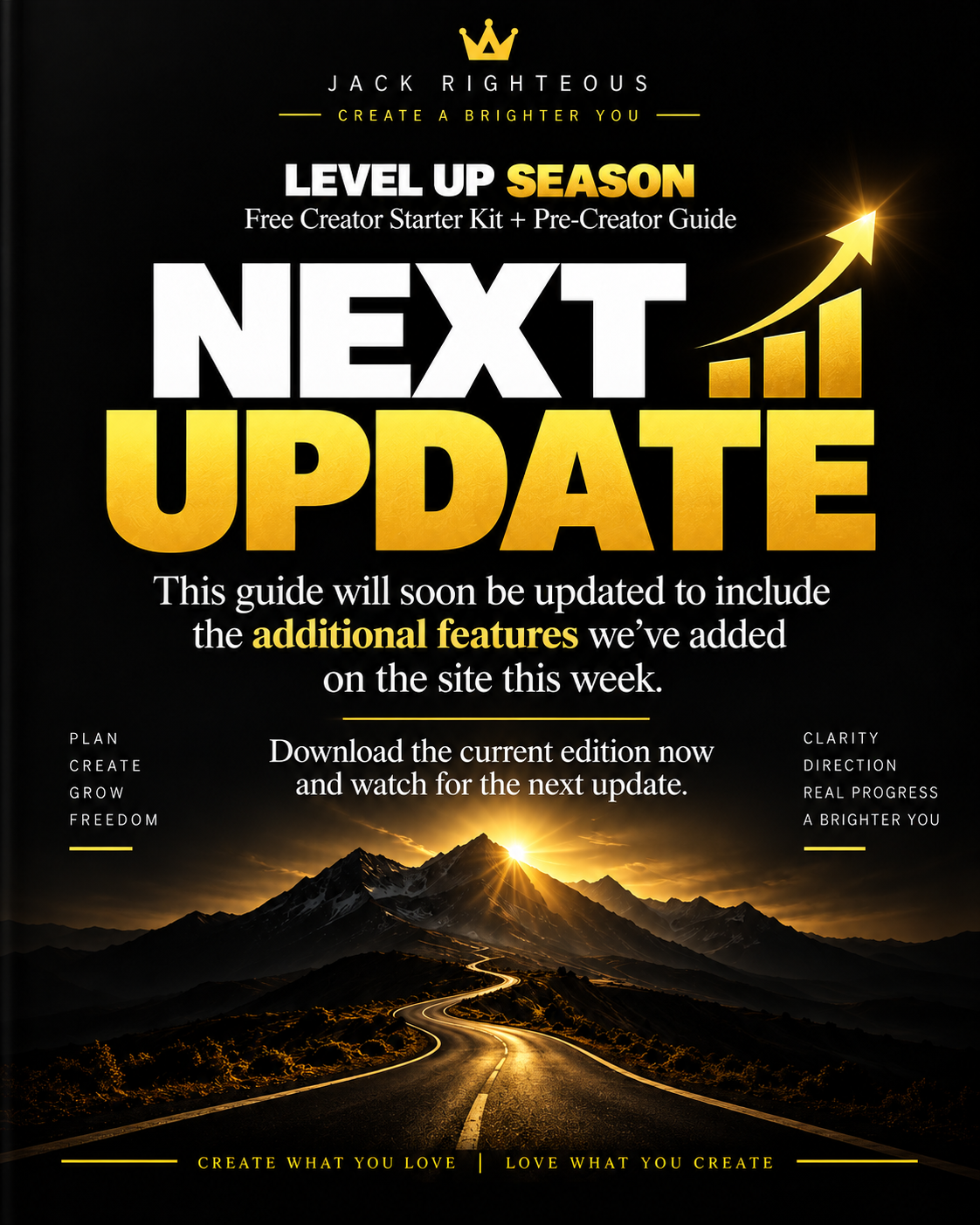 Level Up Season Creator Starter Kit next update announcement