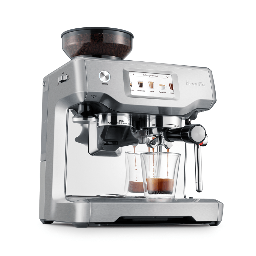 Machine à espresso Breville Barista Touch avec moulin, moussoir à lait automatique (BES880BSS1BCA1) - Jack Righteous