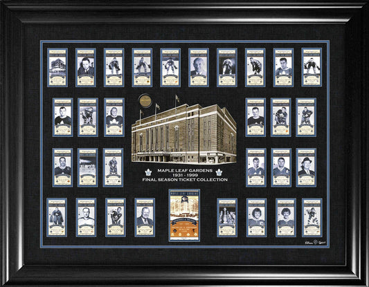 Maple Leaf Gardens Final Season Replica Ticket Set Framed Print - Jack Righteous