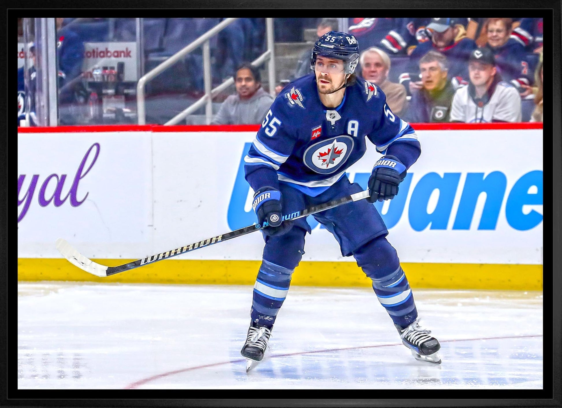 Mark Scheifele 20x29 Framed Canvas Winnipeg Jets - Jack Righteous