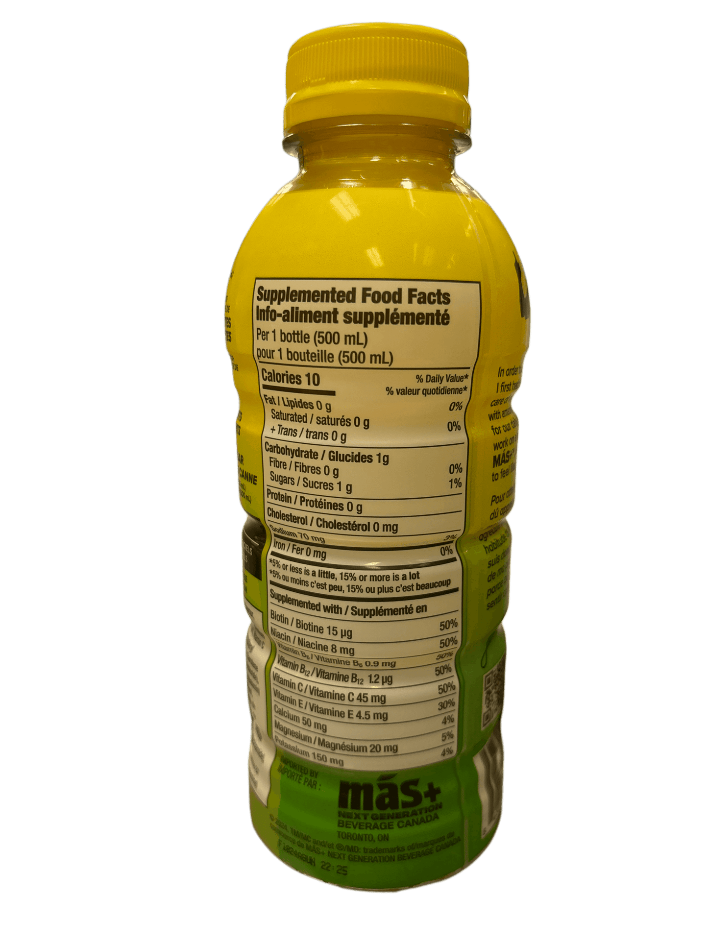 MAS By Messi Lemon Lime Drink 500ML *Bottle May Be Dented - Jack Righteous