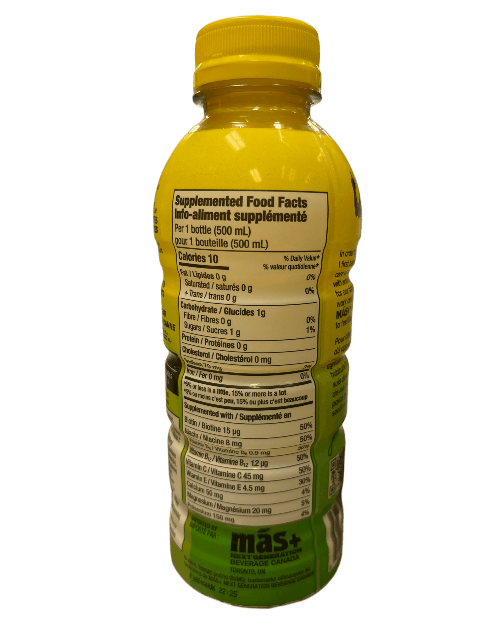 MAS By Messi Lemon Lime Drink 500ML *Bottle May Be Dented - Jack Righteous