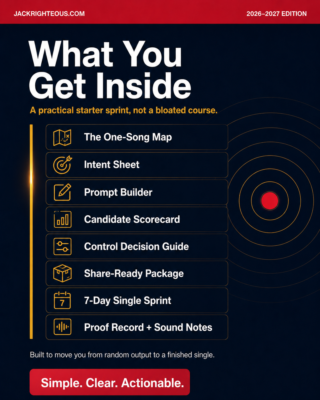Master the Single starter sprint features for planning, creating, reviewing and finishing one Suno v5.5 track