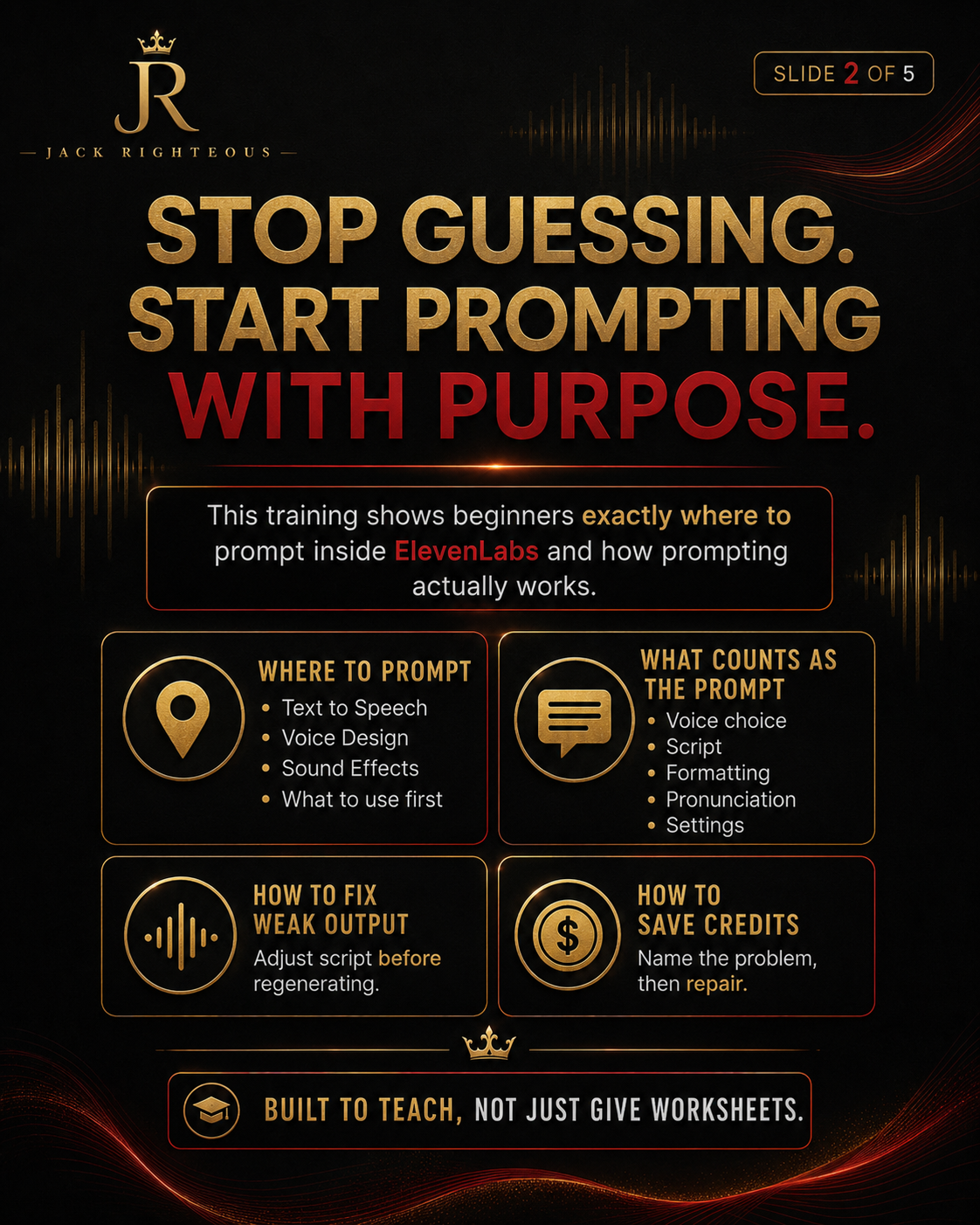 ElevenLabs starter action plan for moving from voice experimentation to one useful repeatable creator workflow
