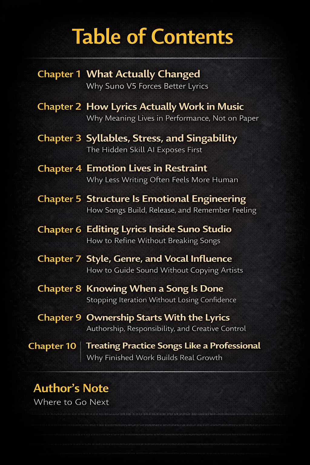 Mastering AI Lyric Writing 3rd Edition guide for writing more human, intentional and emotionally clear AI-assisted song lyrics