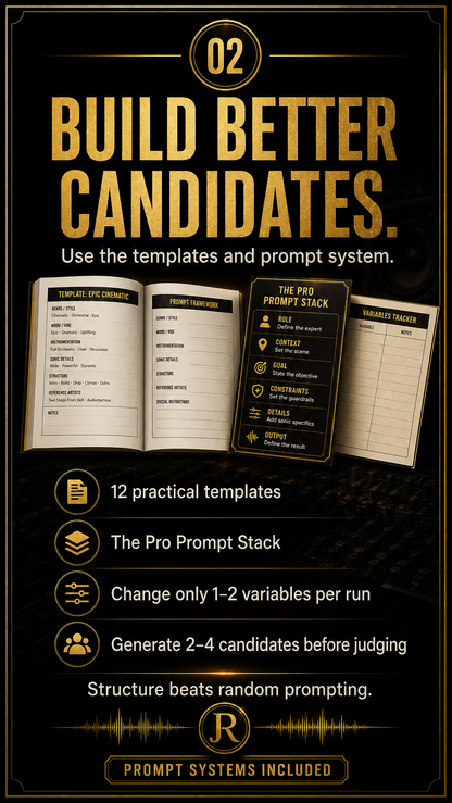 Mastering Suno v5.5 workbook tools for documenting prompts, settings, song decisions and repeatable results