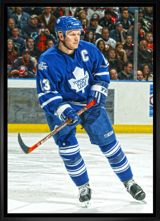 Mats Sundin Toronto Maple Leafs Framed 20x29 Action Canvas - Jack Righteous