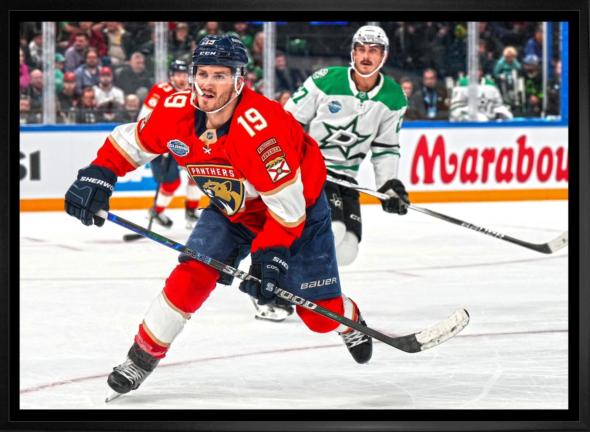 Matthew Tkachuk 20x29 Framed Canvas Florida Panthers - Jack Righteous