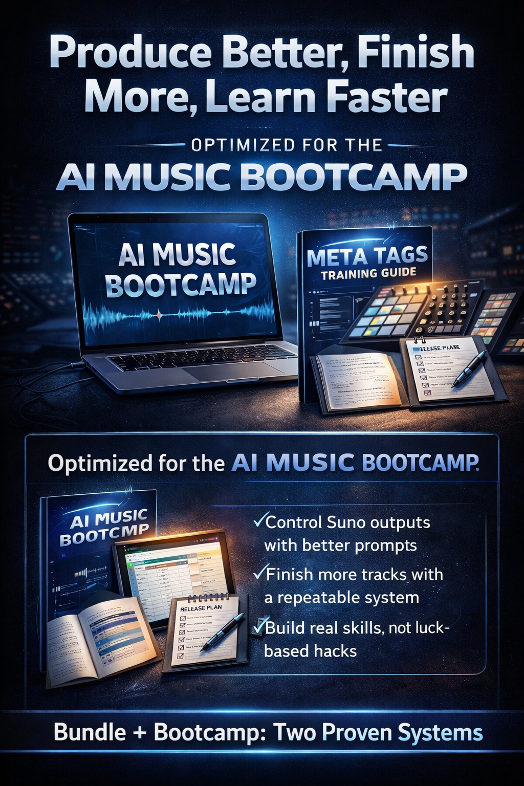 Meta Tag Bundle workflow for applying AI music meta tags and preparing a track for release