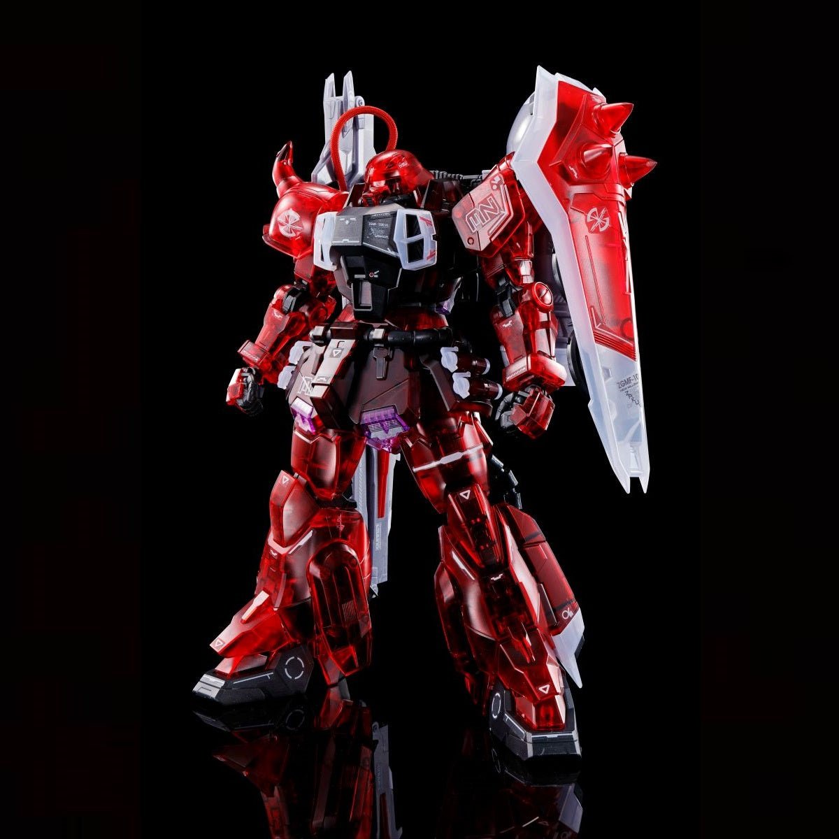 MG 1/100 Gunner Zaku Warrior (Lunamaria Hawke Custom) (Clear Color) - Jack Righteous