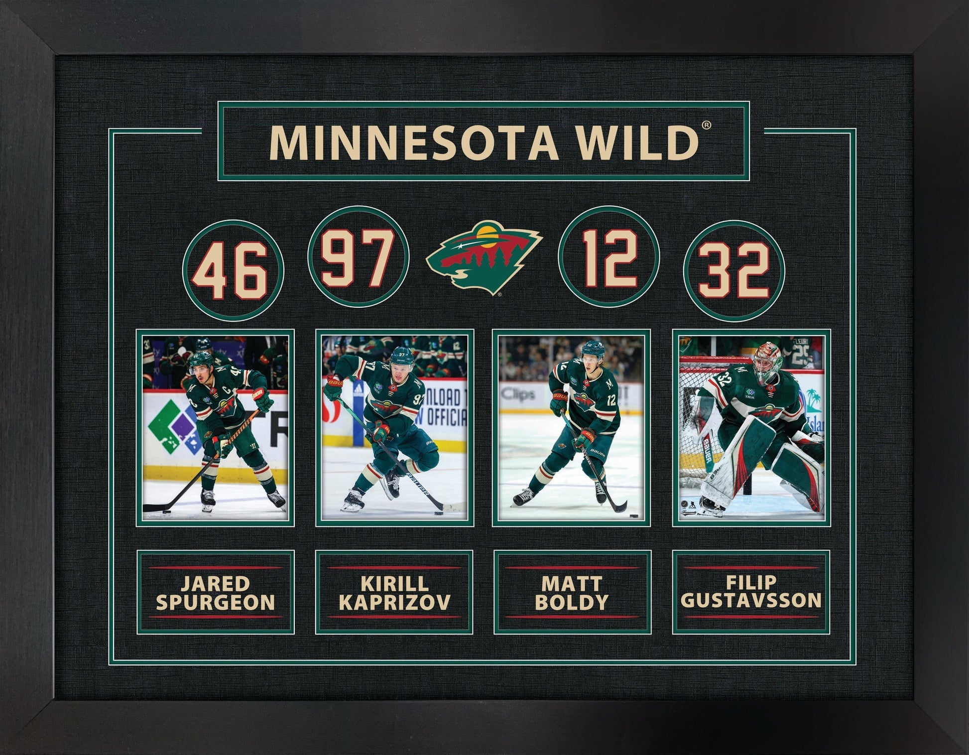 Minnesota Wild Best of the Best Framed Collage - Jack Righteous