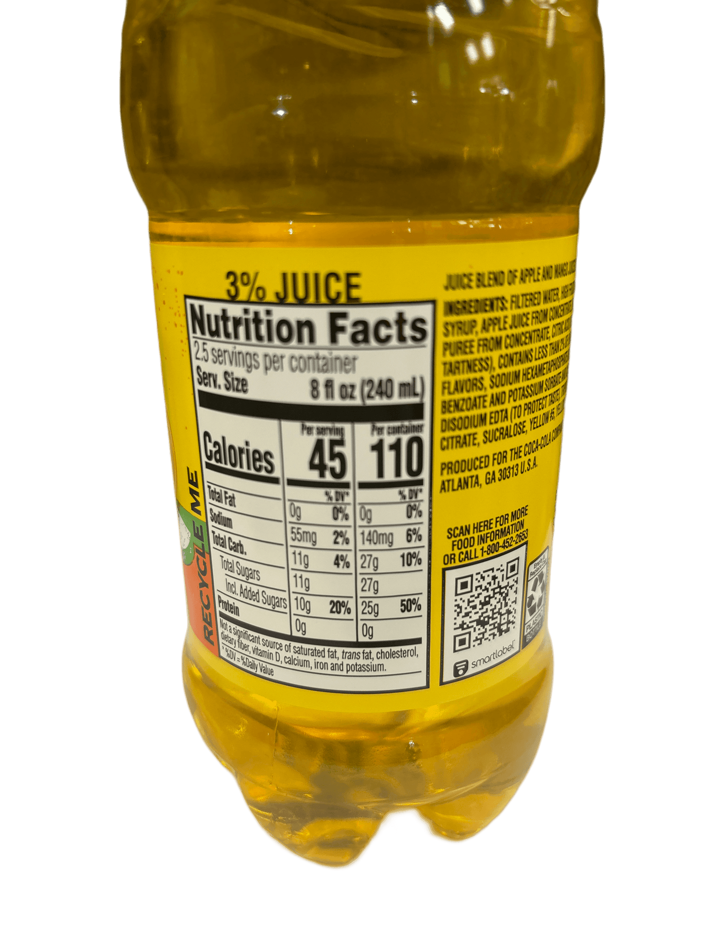 Minute Maid Acuas Frescas Mango Juice 591ML EXP 4/11/24