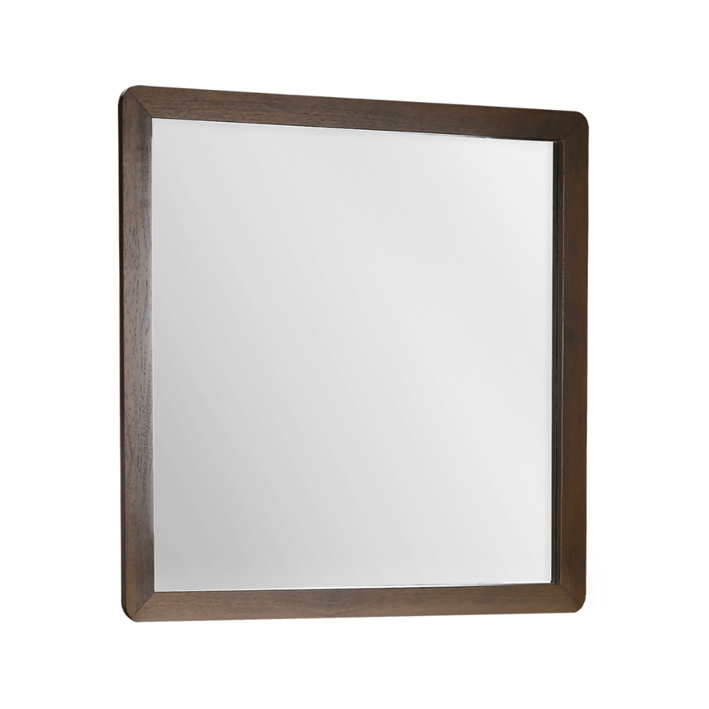 Miroir mural en finition noyer - Monarch (I5232) - Jack Righteous