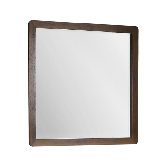 Miroir mural en finition noyer - Monarch (I5232) - Jack Righteous