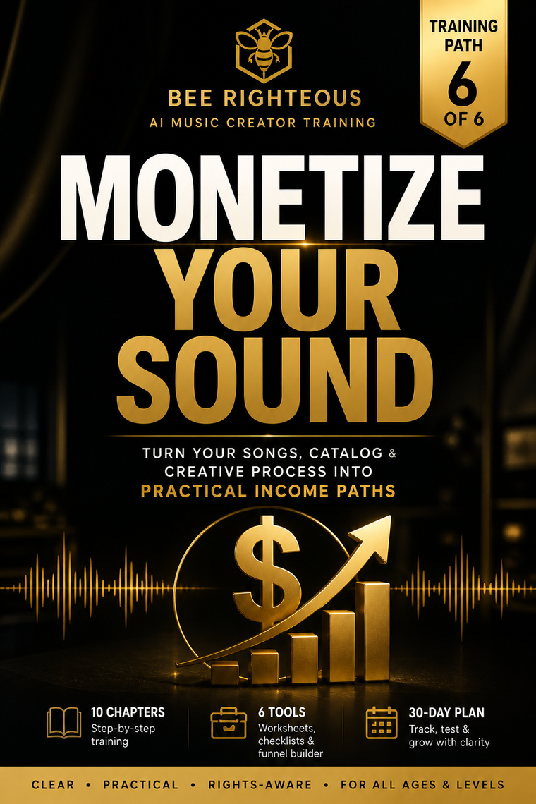 Monetize Your Sound Training Path 6 for turning AI music skills, assets and audience into clearer revenue opportunities