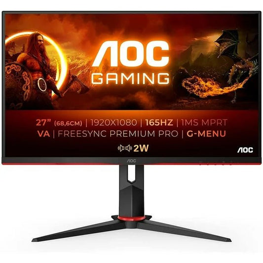 Moniteur de jeu 27" AOC sans cadre FHD 1080p IPS (27G2) 165Hz - Jack Righteous