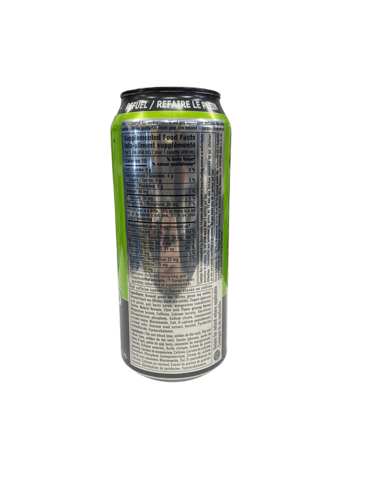 Monster Energy Rehab Recover Green Tea Drink 458ML - Canadian Edition - Jack Righteous