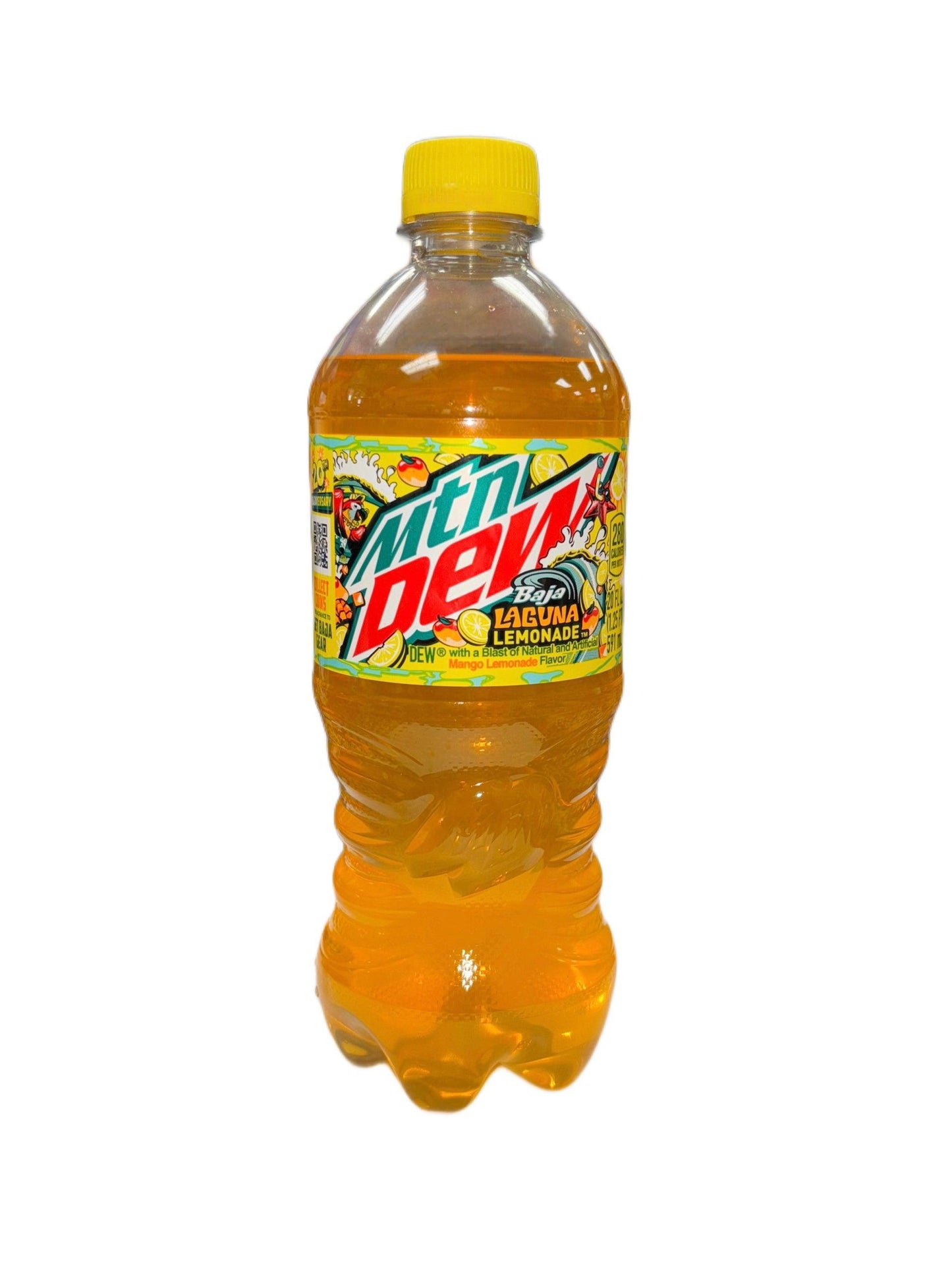 Mountain Dew Baja Laguna Lemonade Bottle 591ML