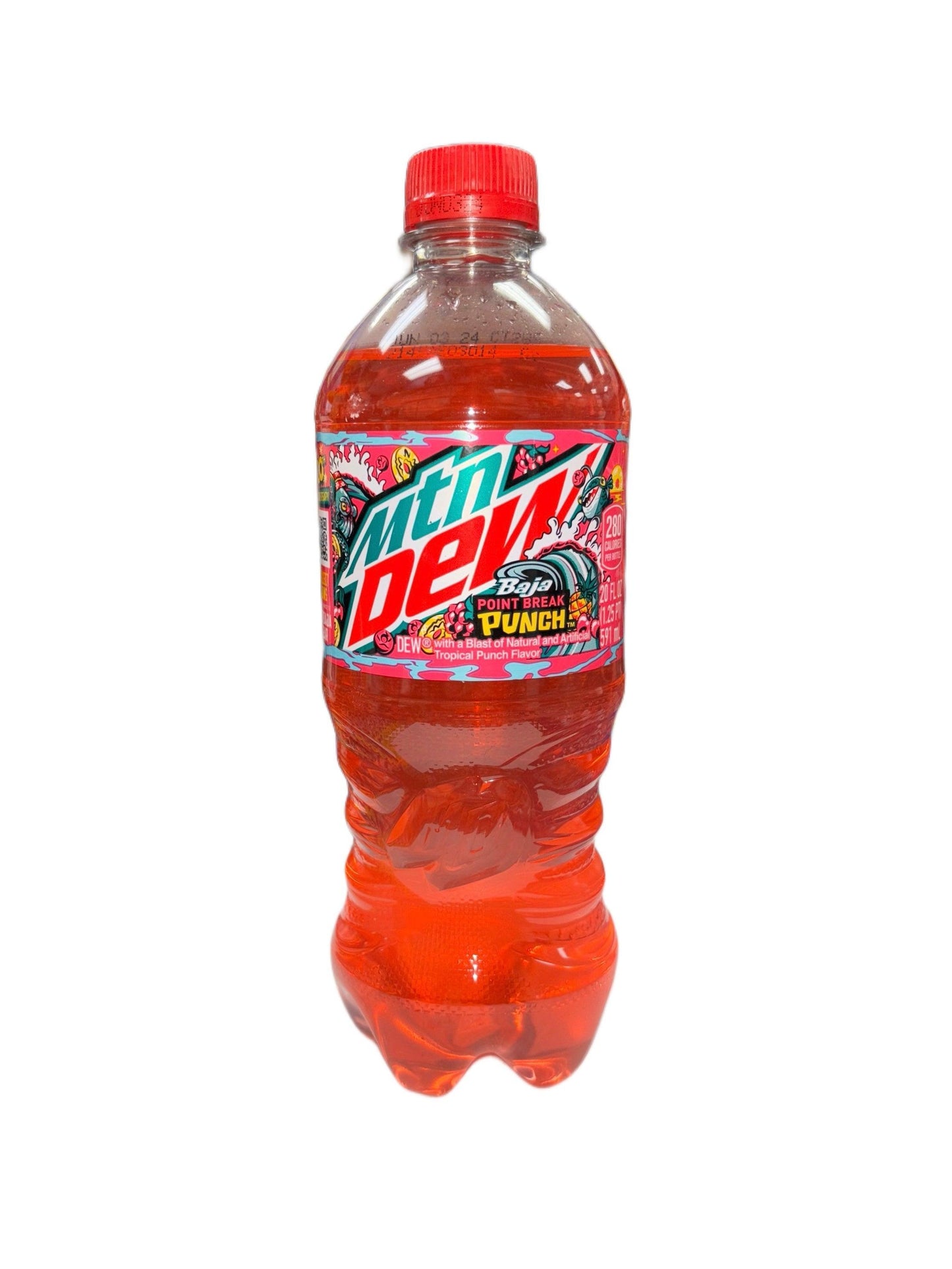 Mountain Dew Baja Point Break Punch Bottle 591ML