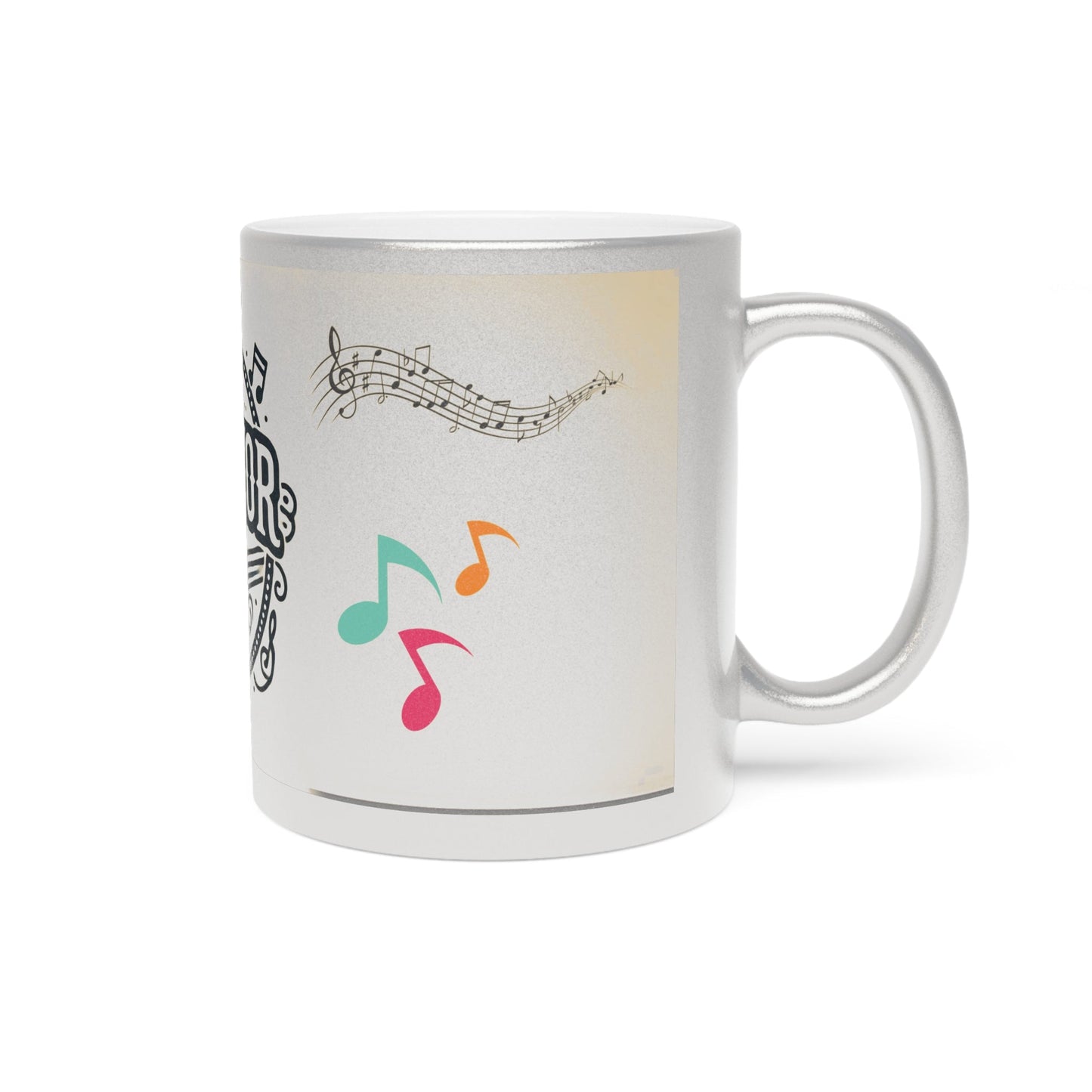 Music Creator Metallic Mug – Elegant Silver & Gold Finish Options - Jack Righteous